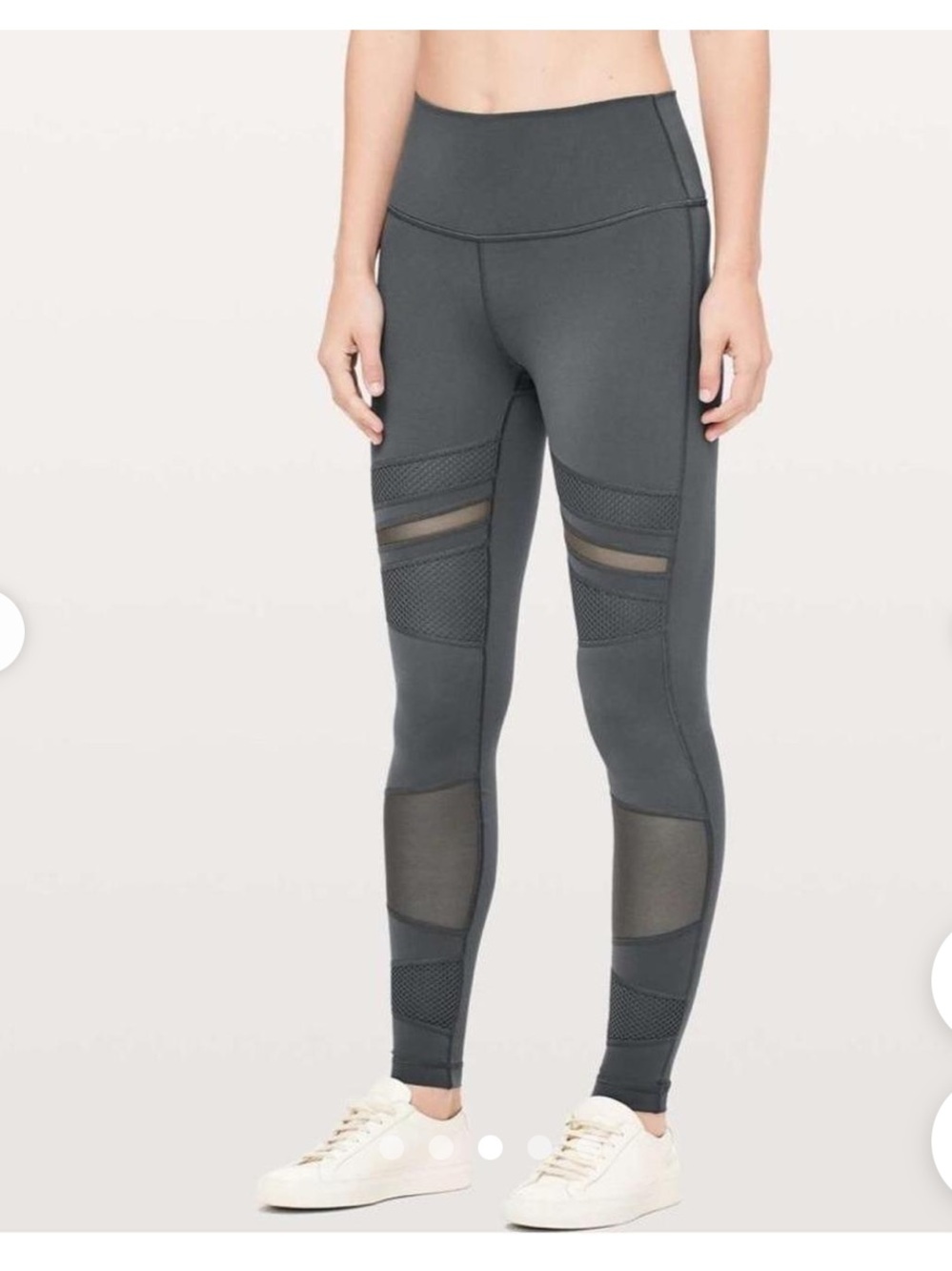 Lululemon Women's Wunder Under Hi-Rise Tight Mix & Mesh 28" Black Size 10